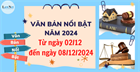 Văn bản nổi bật tuần vừa qua (từ ngày 02/12 - 08/12/2024)